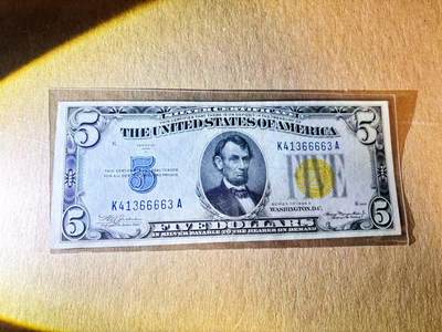 【Blue Auction】世界纸币精拍第789期——18级TOP拍卖/信誉/品质/专业/高效💫 - 美国 1934年5美金 北非券 品相如图 