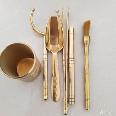 纯铜茶道六君子 - 纯铜茶道六君子