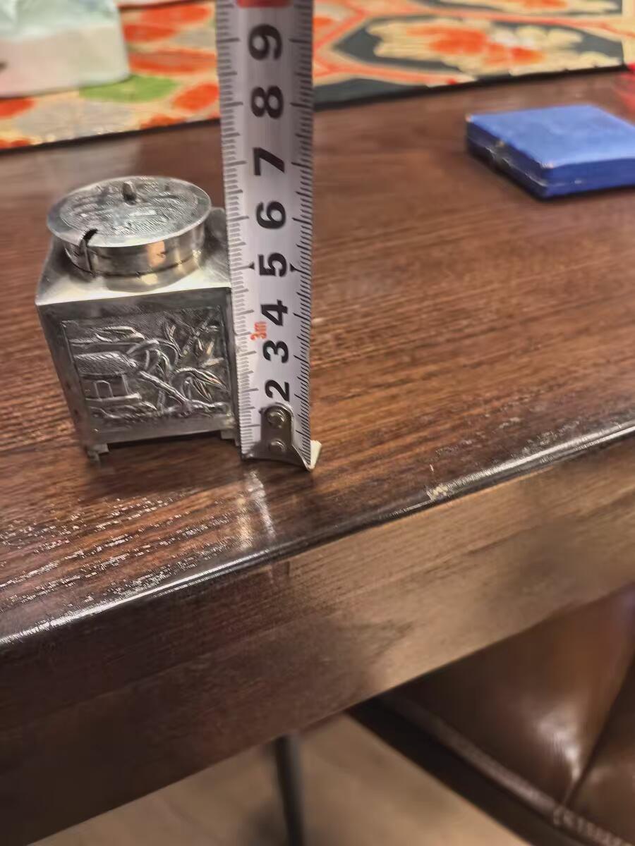 欧洲铜章和回流杂项第一场 欧洲回流晚清民国调料罐银罐纯银55克左右，有银调羹