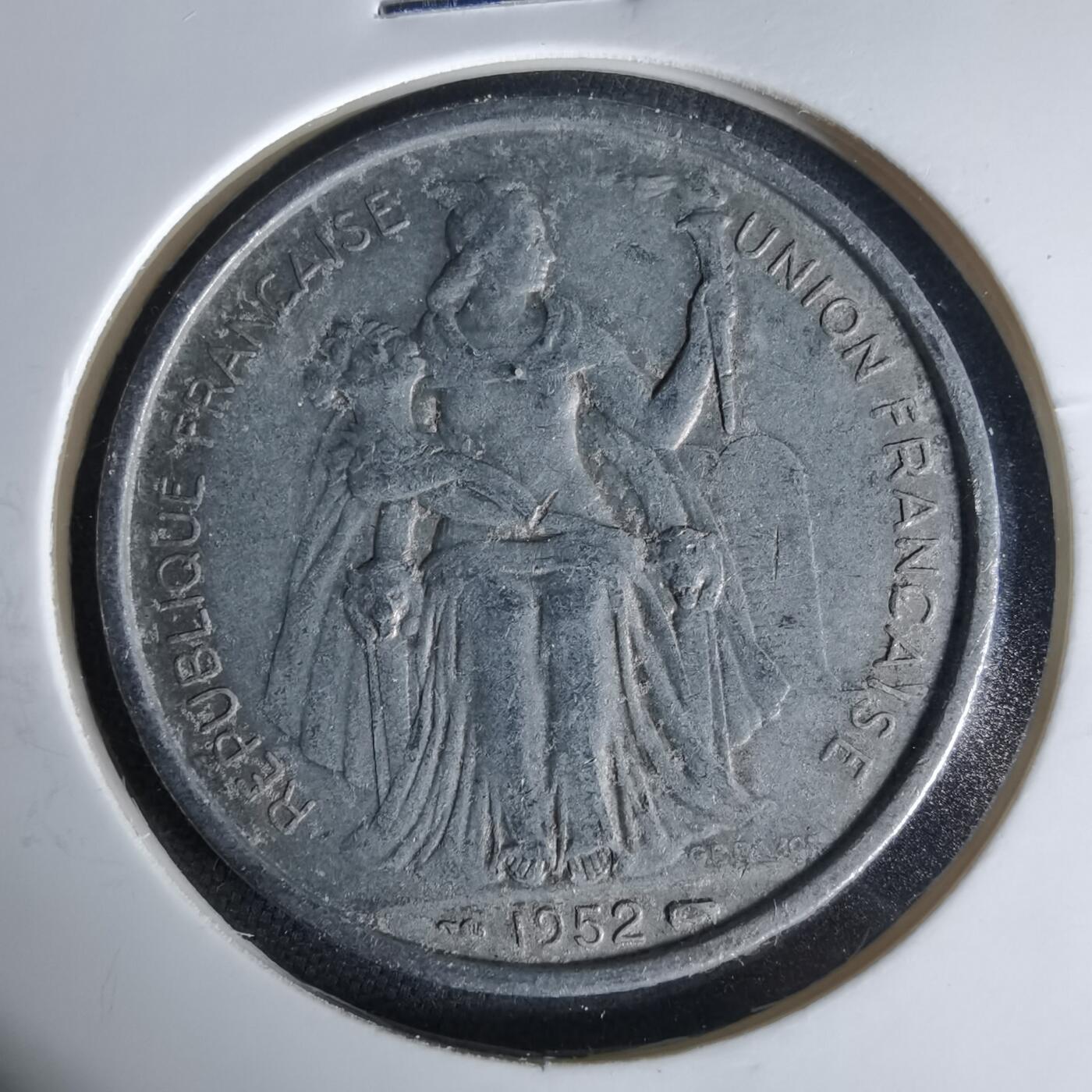 沼泽如烟--第1006场 法属新喀里多尼亚1952年5法郎