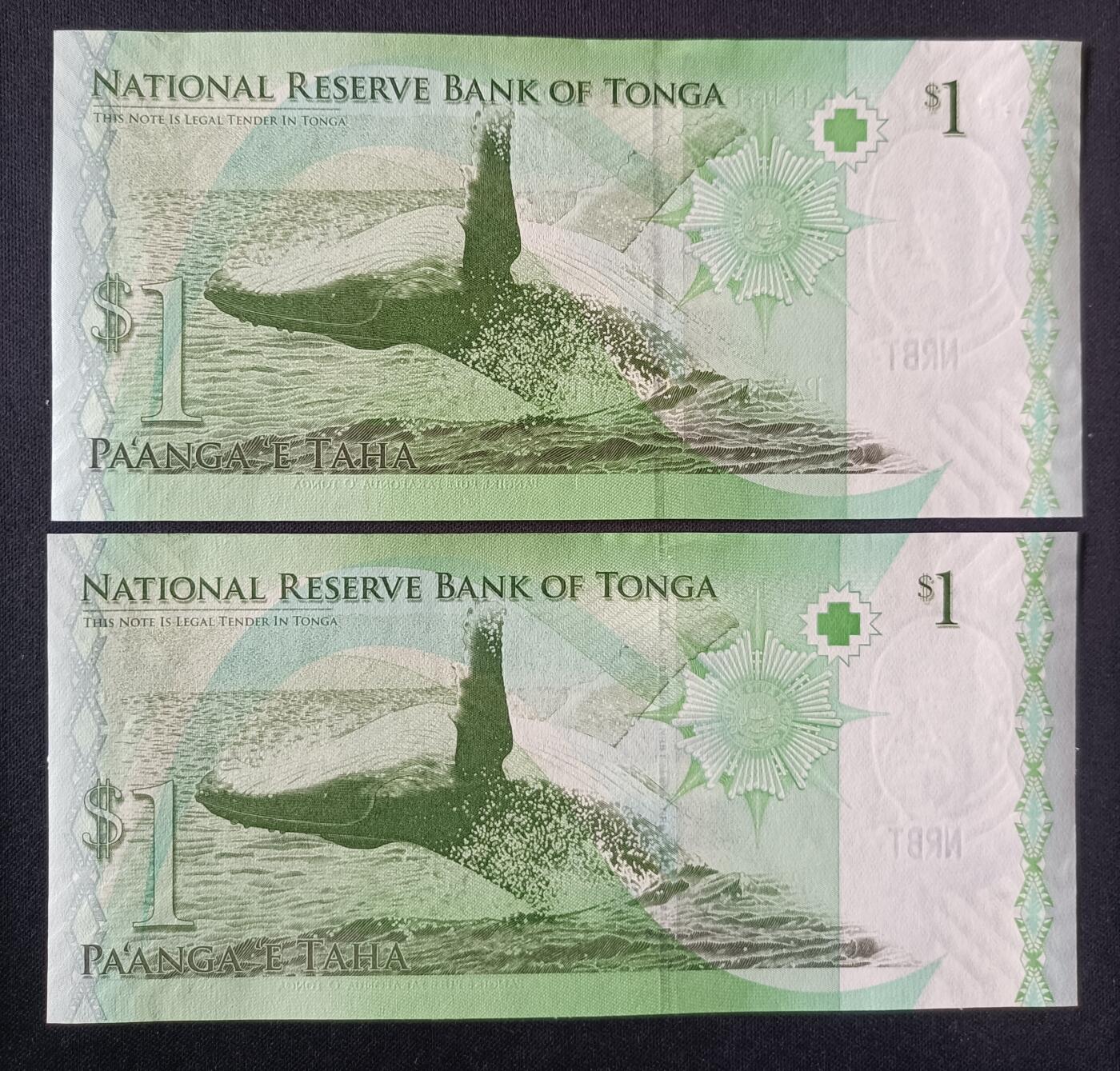 【游宝拍卖】丙午马年第6期 汤加 2张 UNC/UNC-