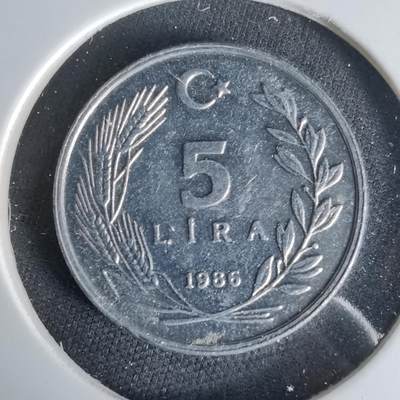 沼泽如烟--第1006场 - 土耳其1986年5里拉