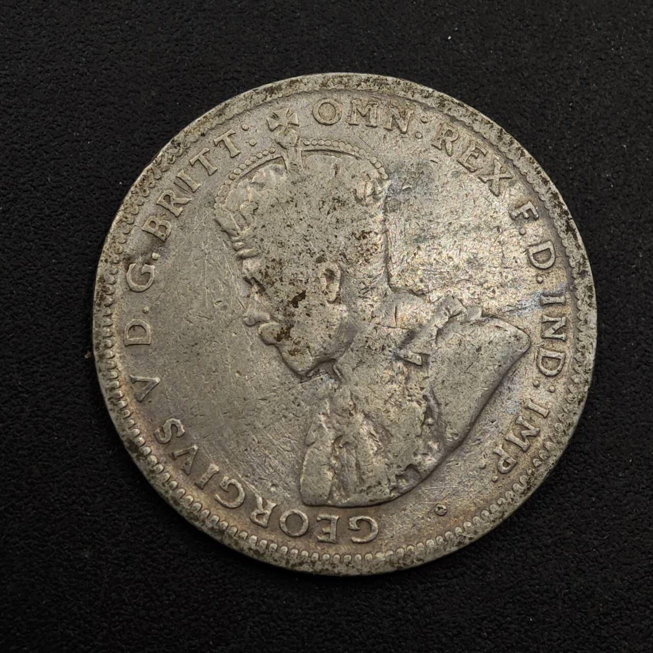 【淘币小摊】实时拍第八百七十四拍   银币散币场    每周一统一发货 澳大利亚1925年乔治五世一先令银币