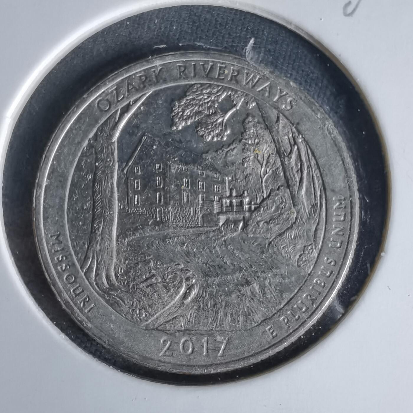 沼泽如烟--第1006场 美国2017年25分纪念币