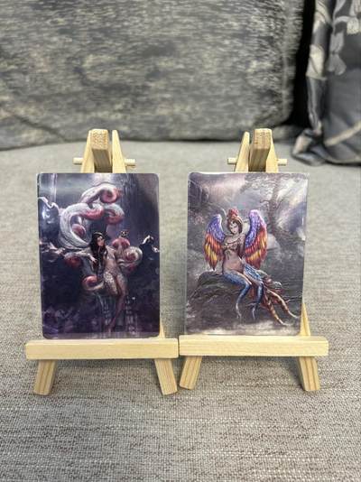 喜灰玩卡拍卖第五期，接拍品0佣金，欢迎送拍，释放现金流，让自己有资金可以购买更多喜欢的卡牌，让别的卡友能淘到更多心仪的卡牌 - 百里 山海经 半粗卡 一组两张