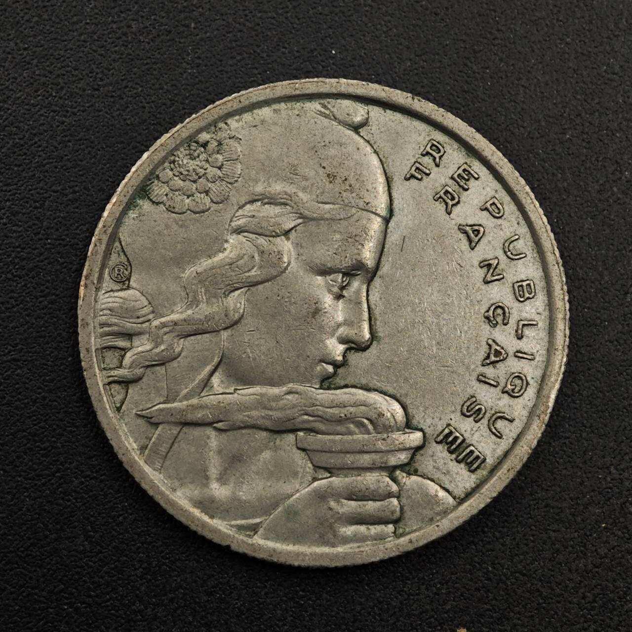 【淘币小摊】实时拍第八百七十四拍   银币散币场    每周一统一发货 法国1955年100法郎镍币