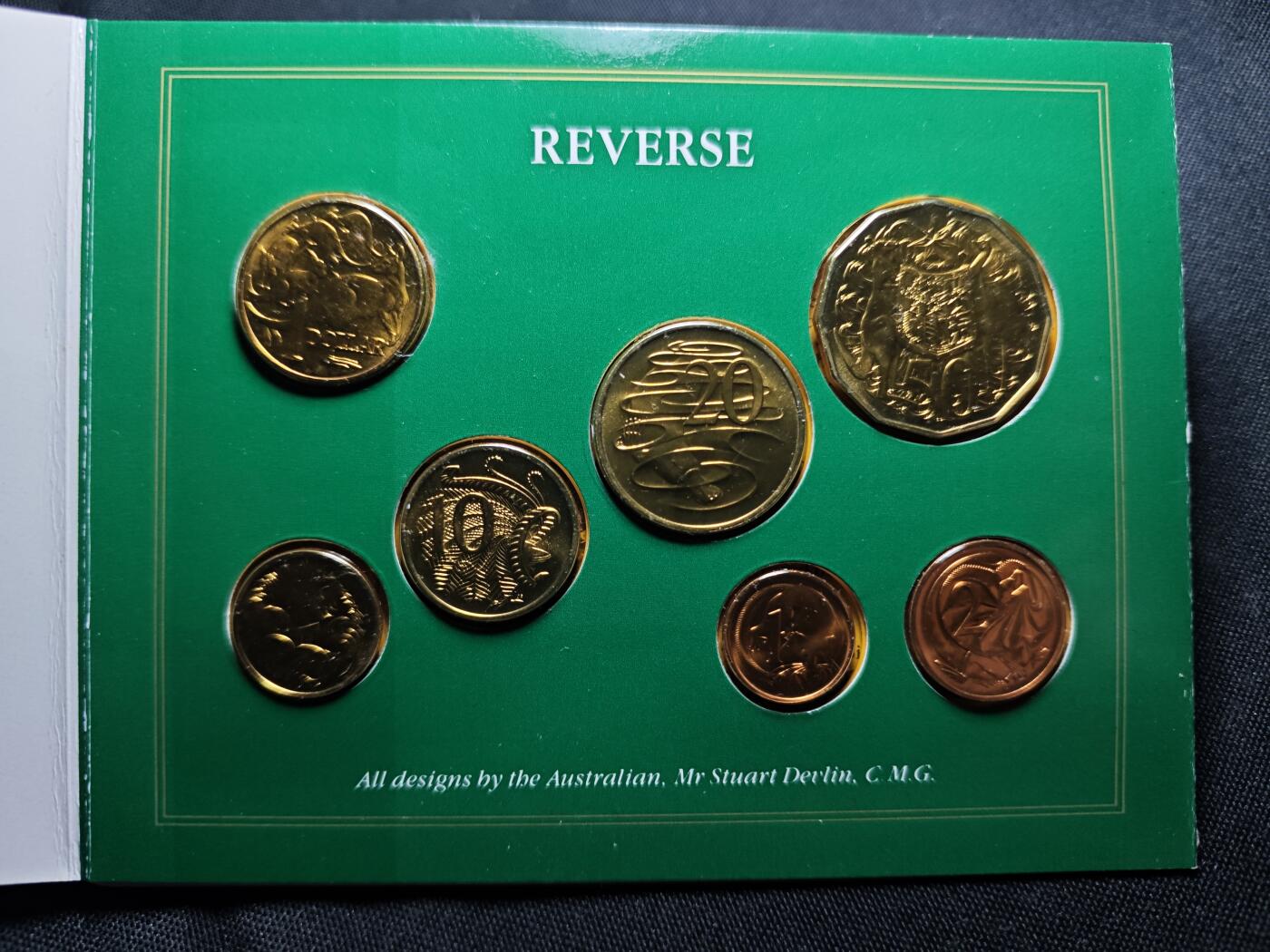 KK钱币收藏小铺   套币 批量/好品散币专场 2月预留时间 周末发货  1985澳大利亚大小面值清年套币