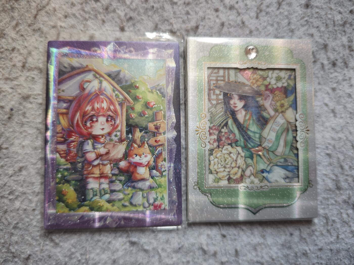 【随心含颖卡拍55期】卡游/集卡社/卡卡沃 抽卡机专场拍卖【无佣金】 人民文学出版社 中国寓言 编卡2张