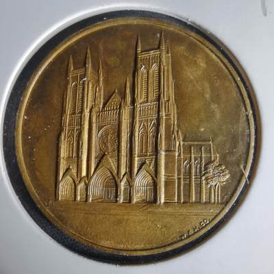 沼泽如烟--第1006场 - 美国纽约圣约翰神明大教堂（The Cathedral Church of St. John the Divine）的朝圣纪念章（Souvenir of Pilgrimage）。