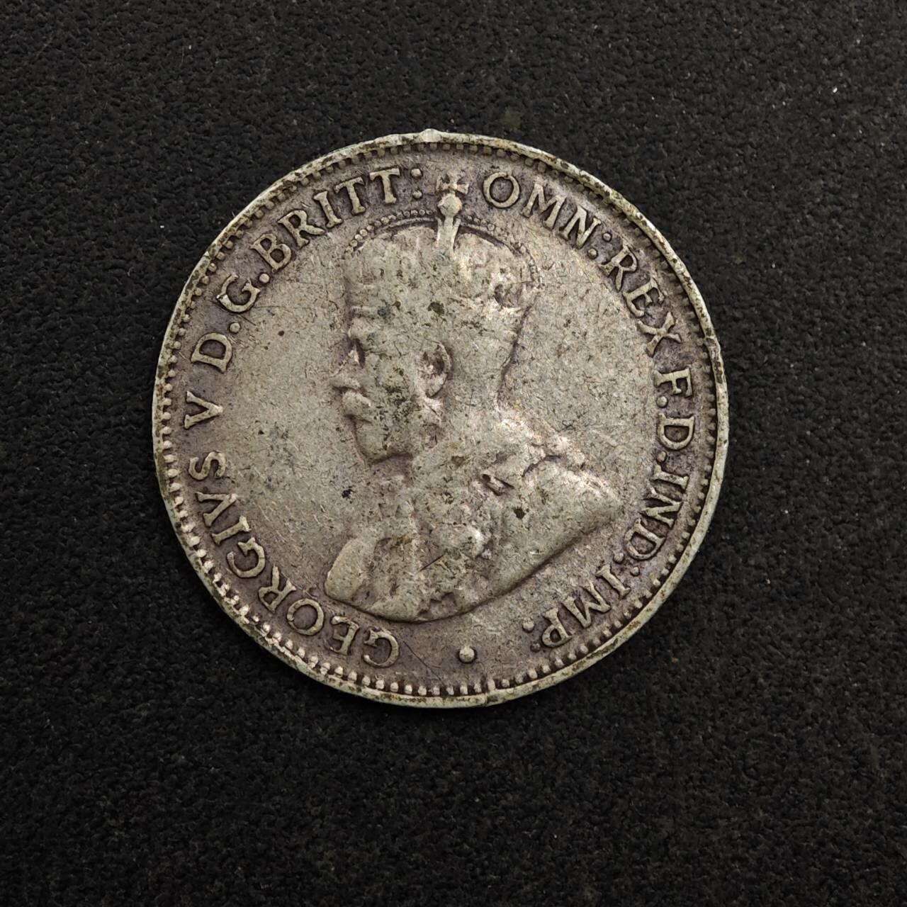 【淘币小摊】实时拍第八百七十四拍   银币散币场    每周一统一发货 澳大利亚1928年乔治五世3便士银币