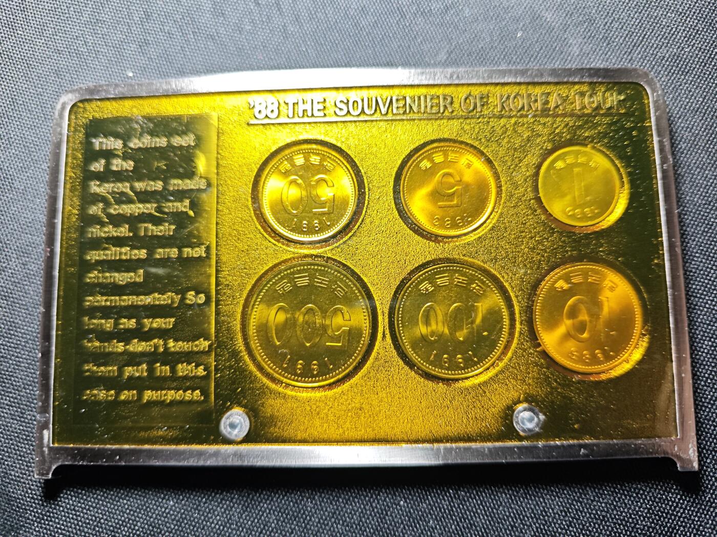 KK钱币收藏小铺   套币 批量/好品散币专场 2月预留时间 周末发货  韩国奥运纪念挂件 带原盒少见