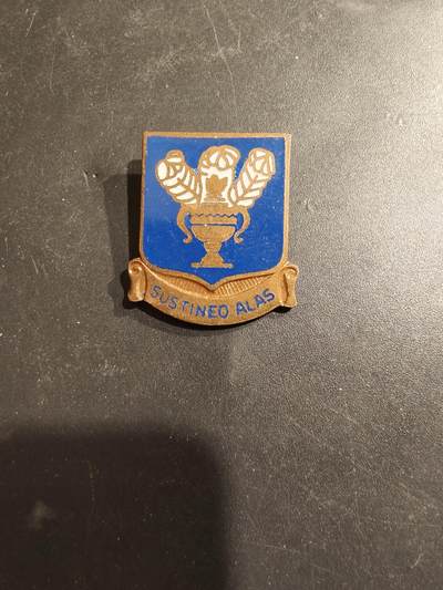 老王徽章第185期 - 美国二战陆军航空兵技术训练司令部证章    二战时期铜质珐琅