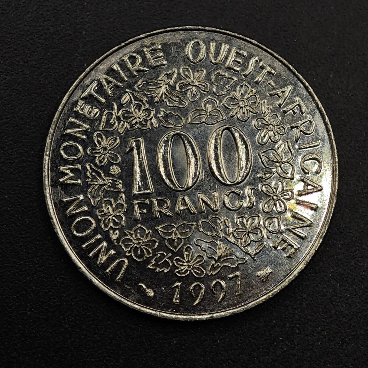 【淘币小摊】实时拍第八百七十四拍   银币散币场    每周一统一发货 西非1997年100法郎