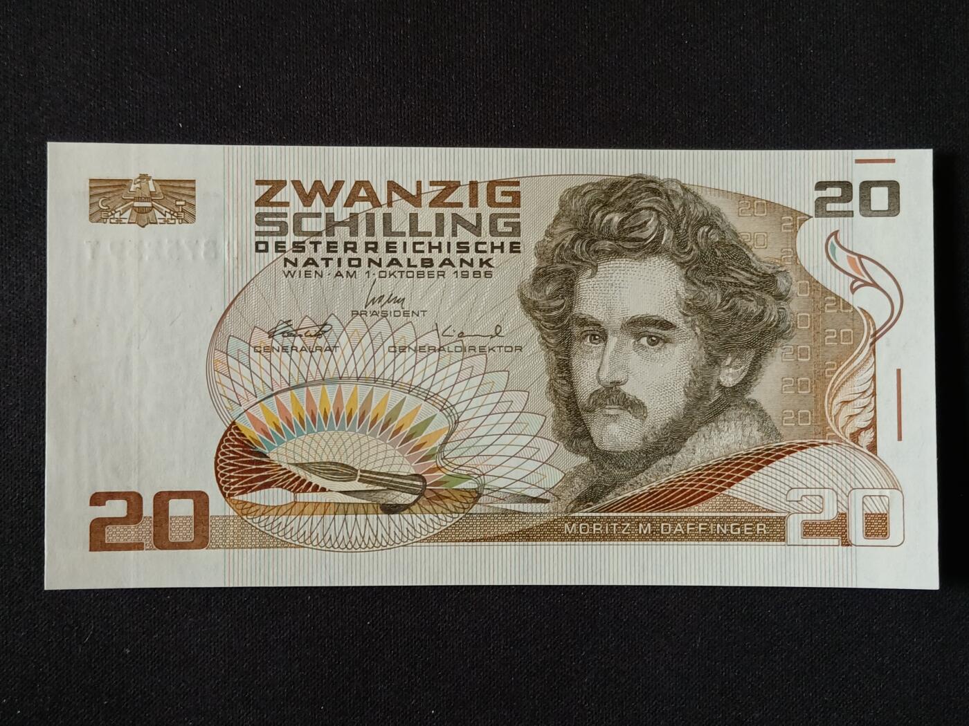 【游宝拍卖】丙午马年第6期 奥地利-20先令【1986年 全新UNC-】