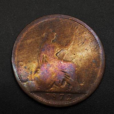 【淘币小摊】实时拍第八百七十四拍   银币散币场    每周一统一发货 - 英国1872年维多利亚一便士铜币