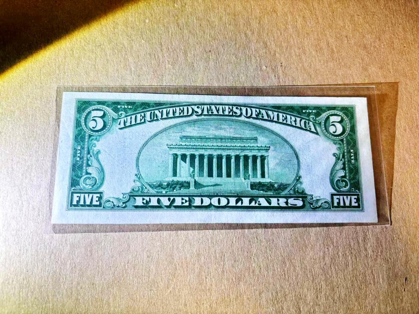 【Blue Auction】世界纸币精拍第789期——18级TOP拍卖/信誉/品质/专业/高效💫 美国 1934年5美金 北非券 品相如图 