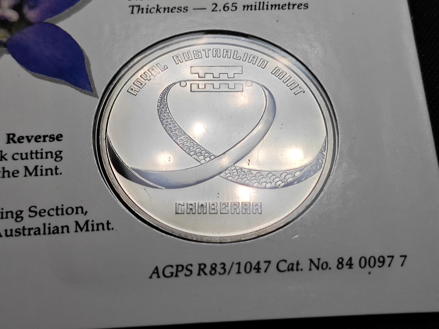 KK钱币收藏小铺   套币 批量/好品散币专场 2月预留时间 周末发货  1984澳大利亚皇家造币厂纪念章