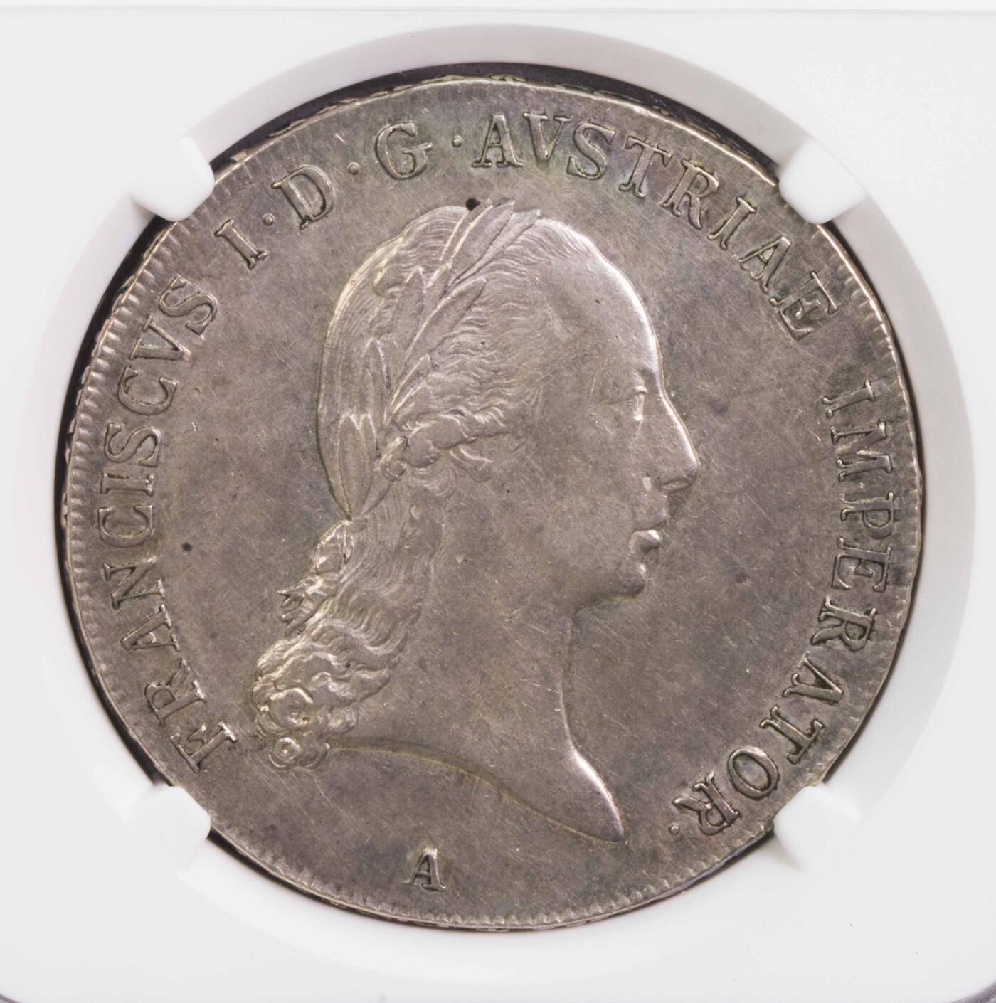 NGC-AU58 1822奥地利弗朗茨一世泰勒大银币 亚军分
