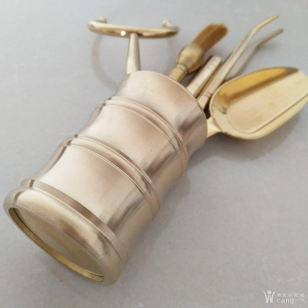 纯铜茶道六君子