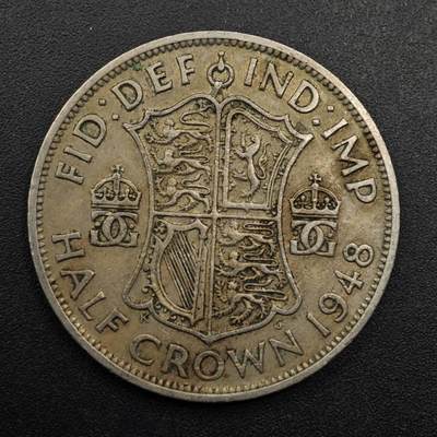 【淘币小摊】实时拍第八百七十四拍   银币散币场    每周一统一发货 - 英国1948年乔治六世半克朗镍币