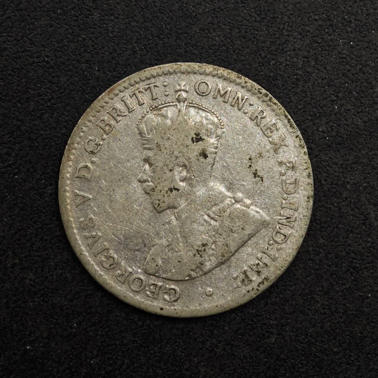 【淘币小摊】实时拍第八百七十四拍   银币散币场    每周一统一发货 澳大利亚1914年乔治五世3便士银币