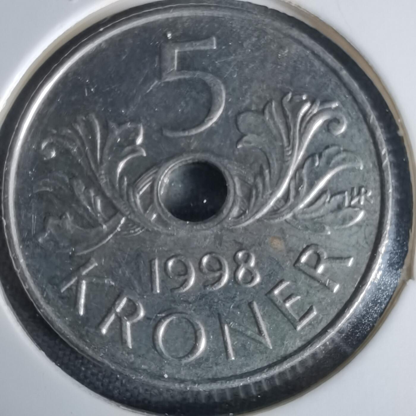 沼泽如烟--第1006场 挪威1998年5克朗