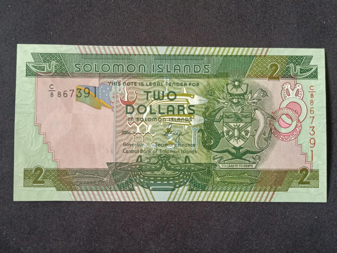 【游宝拍卖】丙午马年第6期 所罗门群岛-2元【全新UNC】