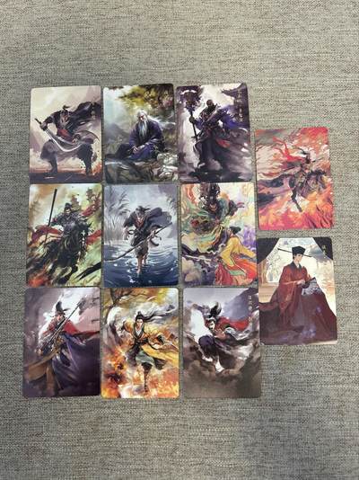 喜灰玩卡拍卖第五期，接拍品0佣金，欢迎送拍，释放现金流，让自己有资金可以购买更多喜欢的卡牌，让别的卡友能淘到更多心仪的卡牌 - 百相豪侠录 散配普卡 11张