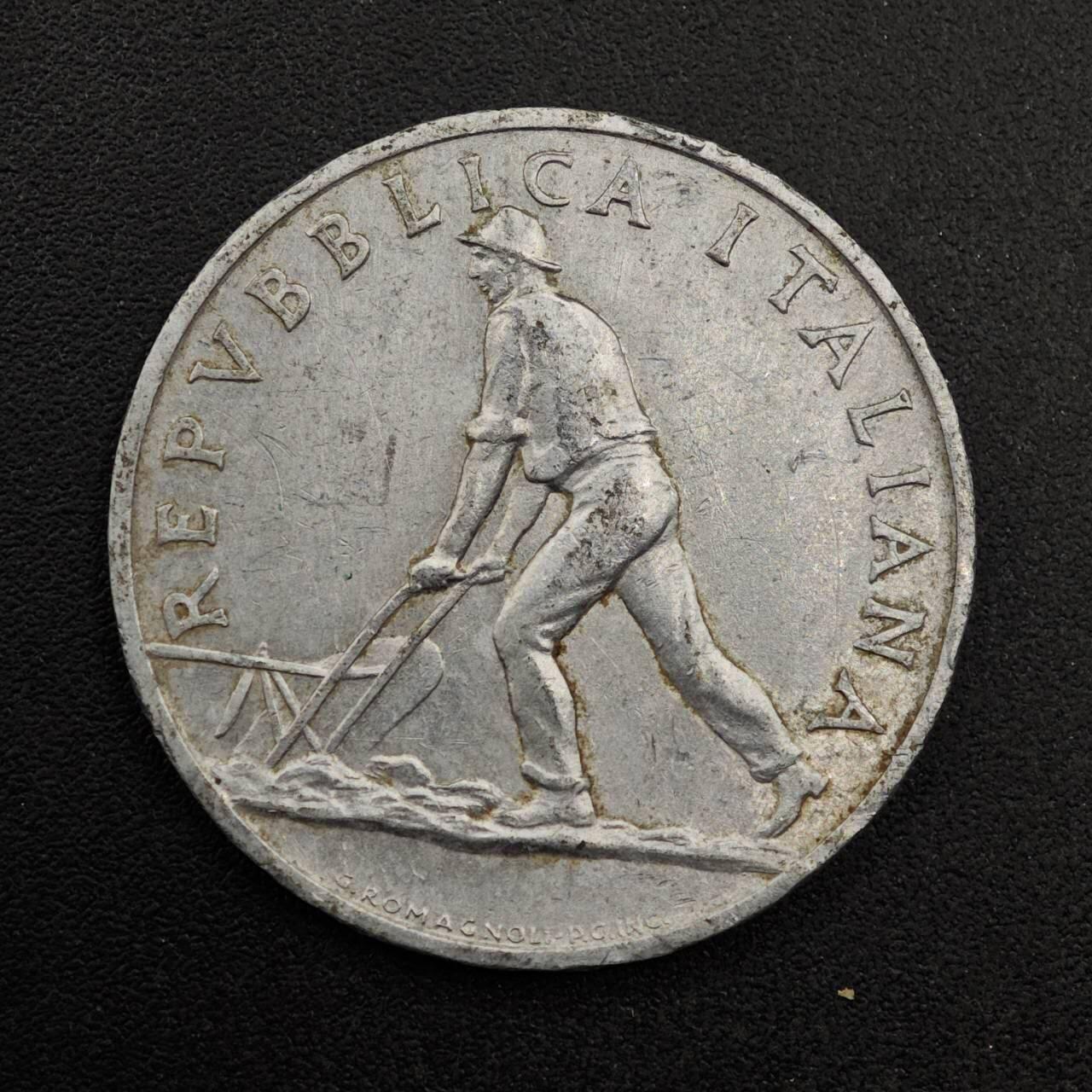 【淘币小摊】实时拍第八百七十四拍   银币散币场    每周一统一发货 意大利1949年2里拉铝币