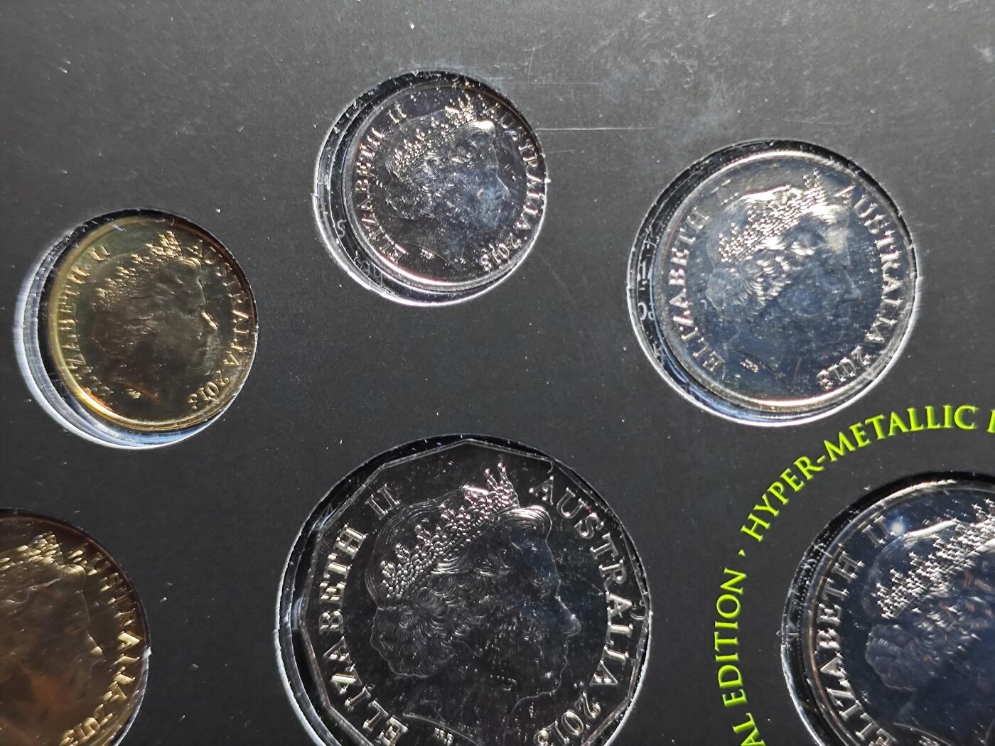 KK钱币收藏小铺   套币 批量/好品散币专场 2月预留时间 周末发货  2008澳大利亚官方发行 大小面值清年套币 含20分鸭嘴兽彩色币