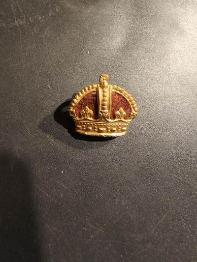 老王徽章第185期 - 英国军衔配饰国王冠    一战时期