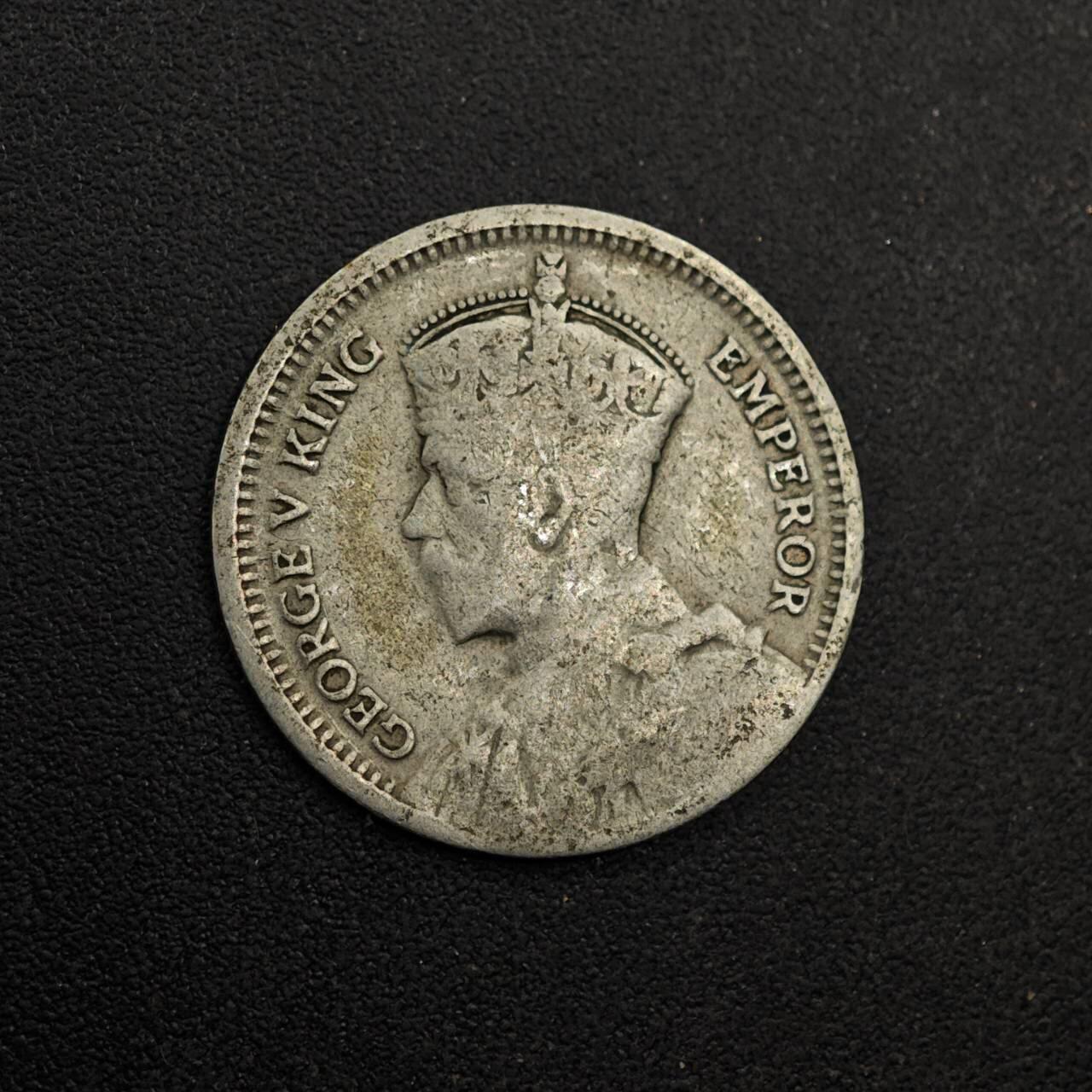 【淘币小摊】实时拍第八百七十四拍   银币散币场    每周一统一发货 新西兰1934年乔治五世3便士银币