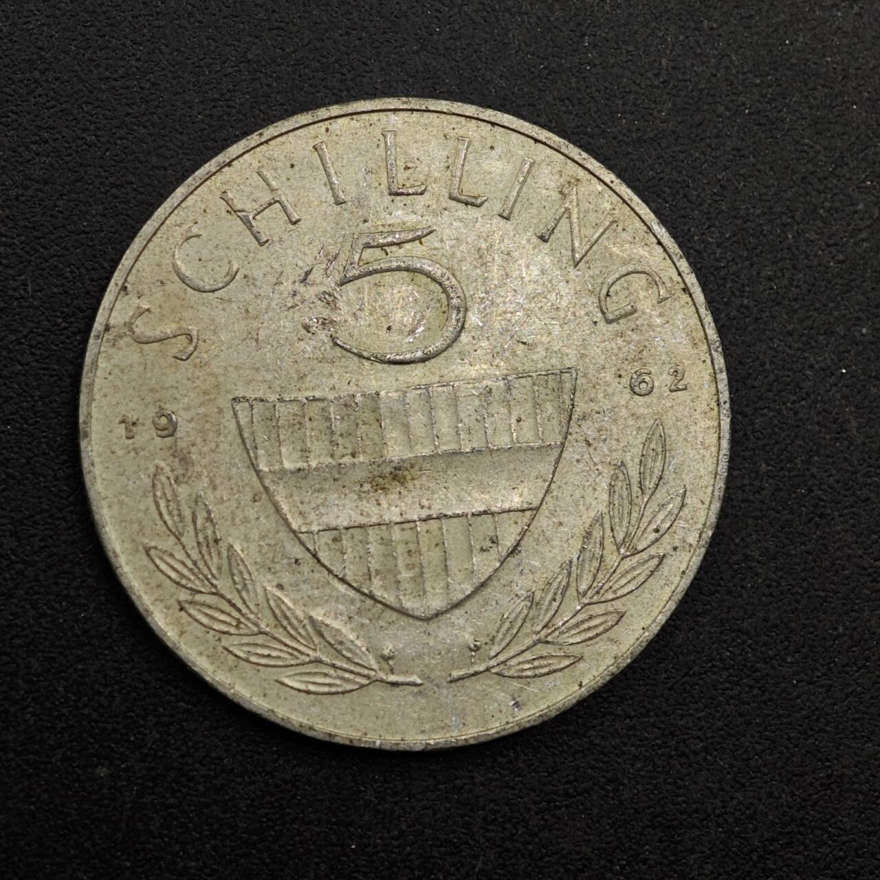 【淘币小摊】实时拍第八百七十四拍   银币散币场    每周一统一发货 奥地利1962年5先令银币