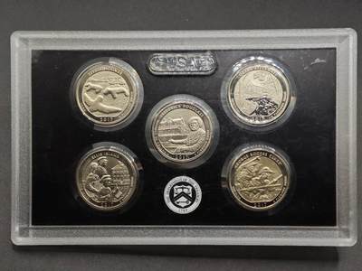 【淘币小摊】实时拍第八百七十三拍   银币套币场    每周一统一发货 - 美国2017年公园币5枚套精制磨砂版