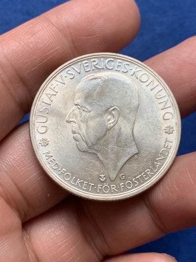 《竞宝斋》第466场 周日，周一 2场连拍 （全场包邮）欢迎送拍 - 瑞典1935年议会500周年银币 25g 900银