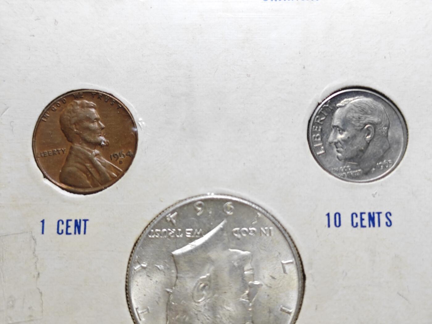 KK钱币收藏小铺   套币 批量/好品散币专场 2月预留时间 周末发货  美国套币 含肯尼迪1964年高银50分银币