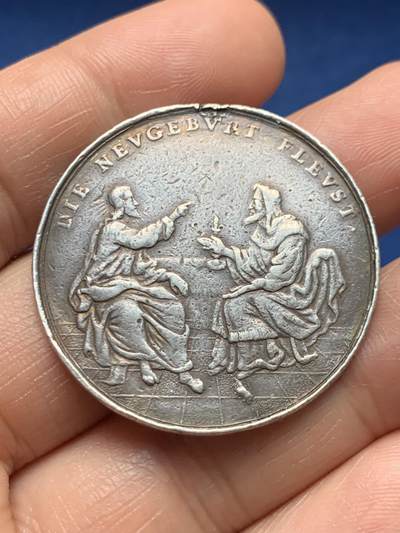 《竞宝斋》第466场 周日，周一 2场连拍 （全场包邮）欢迎送拍 - 宗教纪念章 10.78克 36.5mm