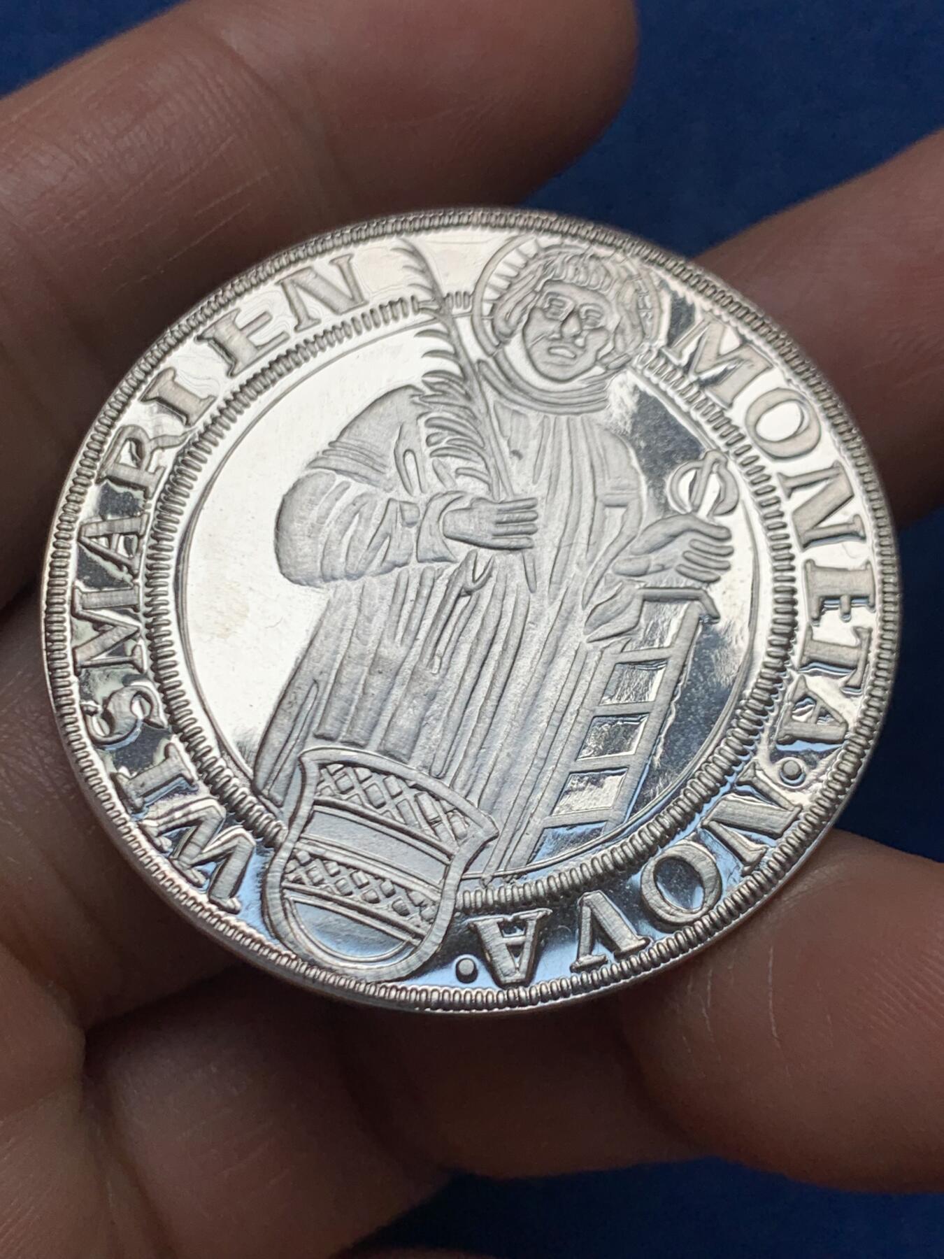 《竞宝斋》第466场 周日，周一 2场连拍 （全场包邮）欢迎送拍 德国1976年泰勒复刻精制银章 40mm 23.2克