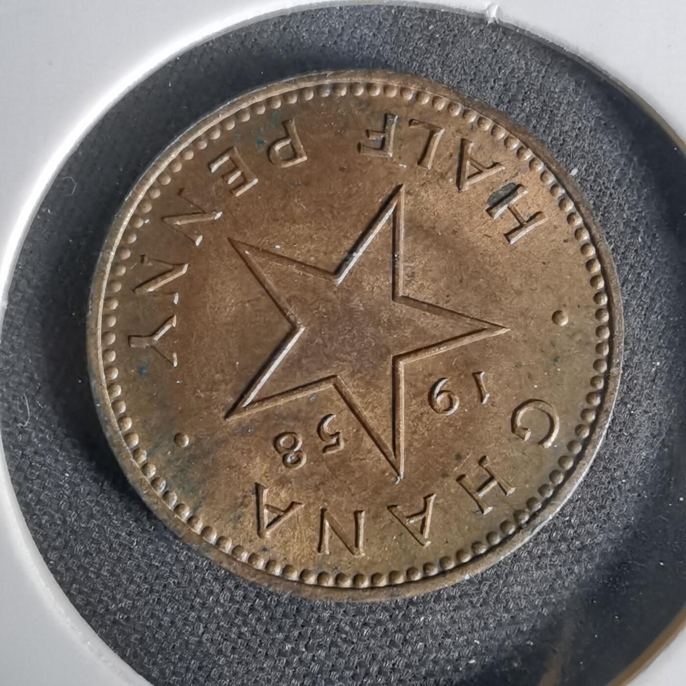 沼泽如烟--第1006场 加纳1958年半便士