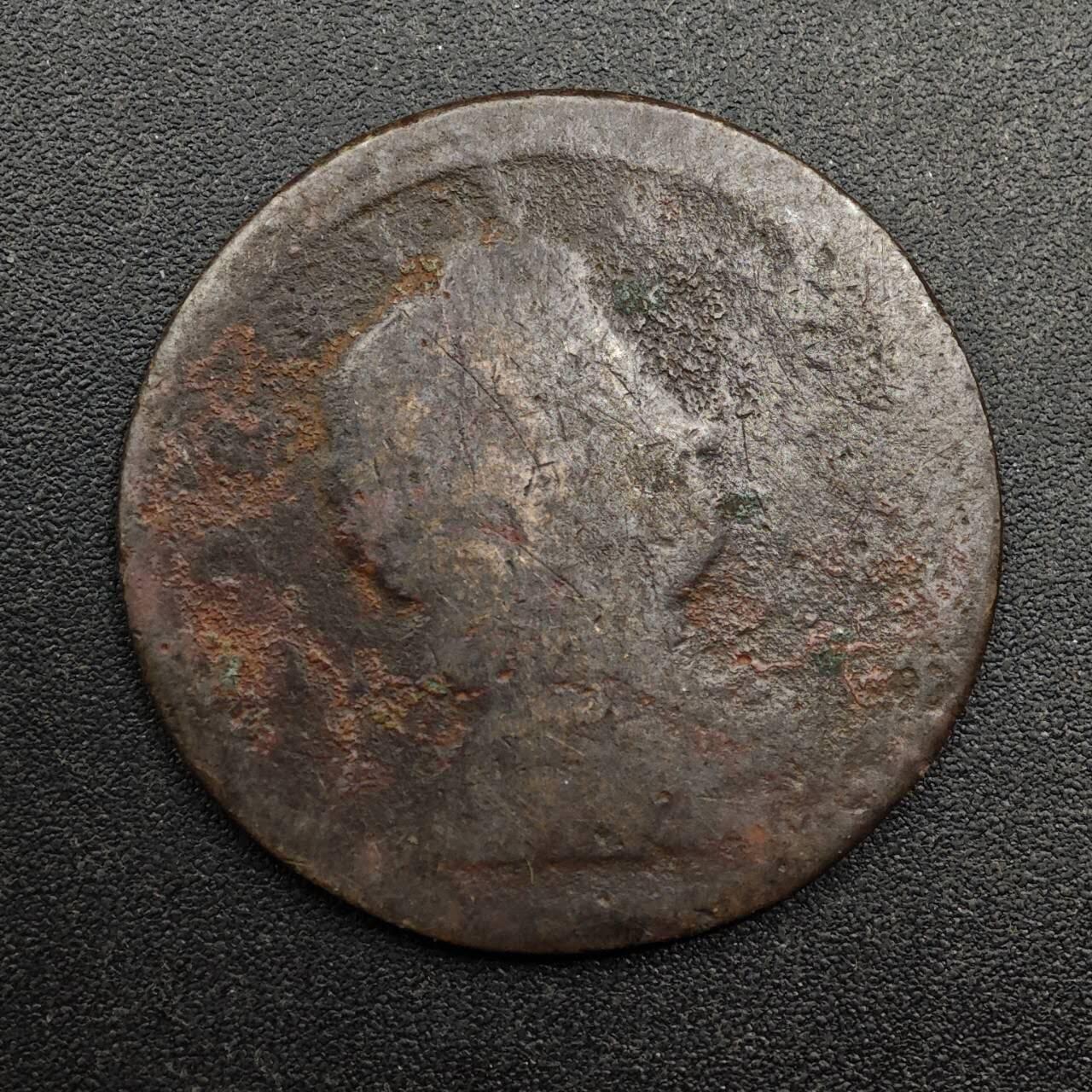 【淘币小摊】实时拍第八百七十四拍   银币散币场    每周一统一发货 英国乔治一世半便士铜币