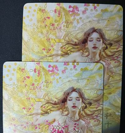 花开卡拍第61期（3月7号周六截拍，品控勿拍!!!拍品不寄存，运费5元（新疆需补运费差价或顺丰到付），自制卡难免瑕疵，可能存在轻微撞角爆边等出厂瑕疵，品控介意勿拍！） - 燎原 焱卡 人间传 双服饰 幻普 杜十娘 2张