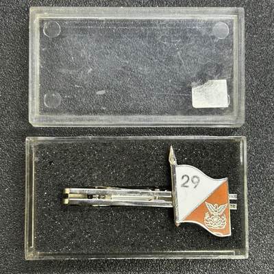 西秦中古拍卖第七十九期  - 不忘历史 日本陆上自卫队防卫大学校纪念领带夹 带原盒