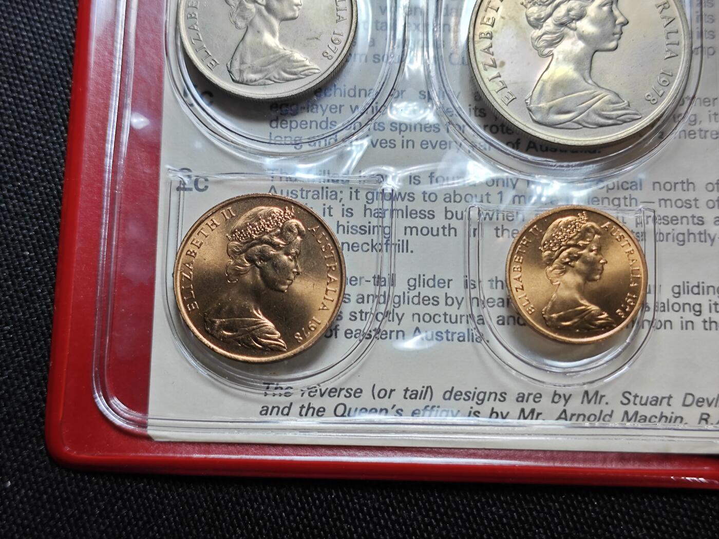 KK钱币收藏小铺   套币 批量/好品散币专场 2月预留时间 周末发货  1978澳大利亚大小面值清年一套 好品