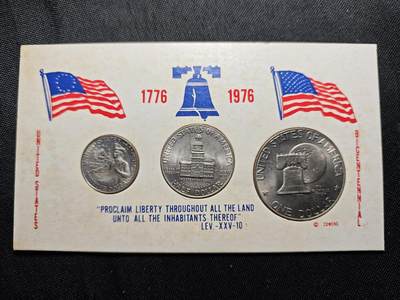 KK钱币收藏小铺   套币 批量/好品散币专场 2月预留时间 周末发货 - 1976 美国建国200周年纪念套币