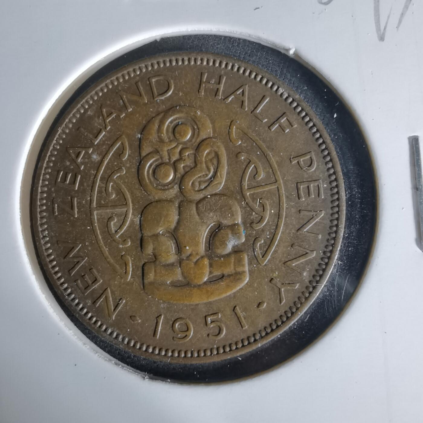 沼泽如烟--第1006场 新西兰1951年半便士