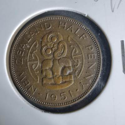 沼泽如烟--第1006场 - 新西兰1951年半便士