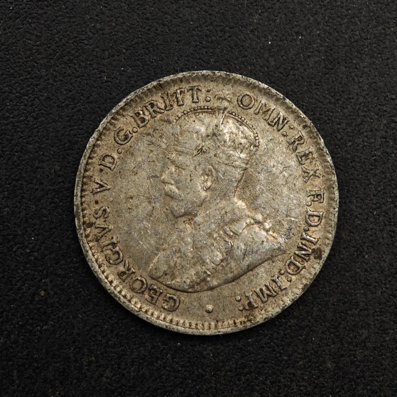 【淘币小摊】实时拍第八百七十四拍   银币散币场    每周一统一发货 澳大利亚1921年乔治五世3便士银币