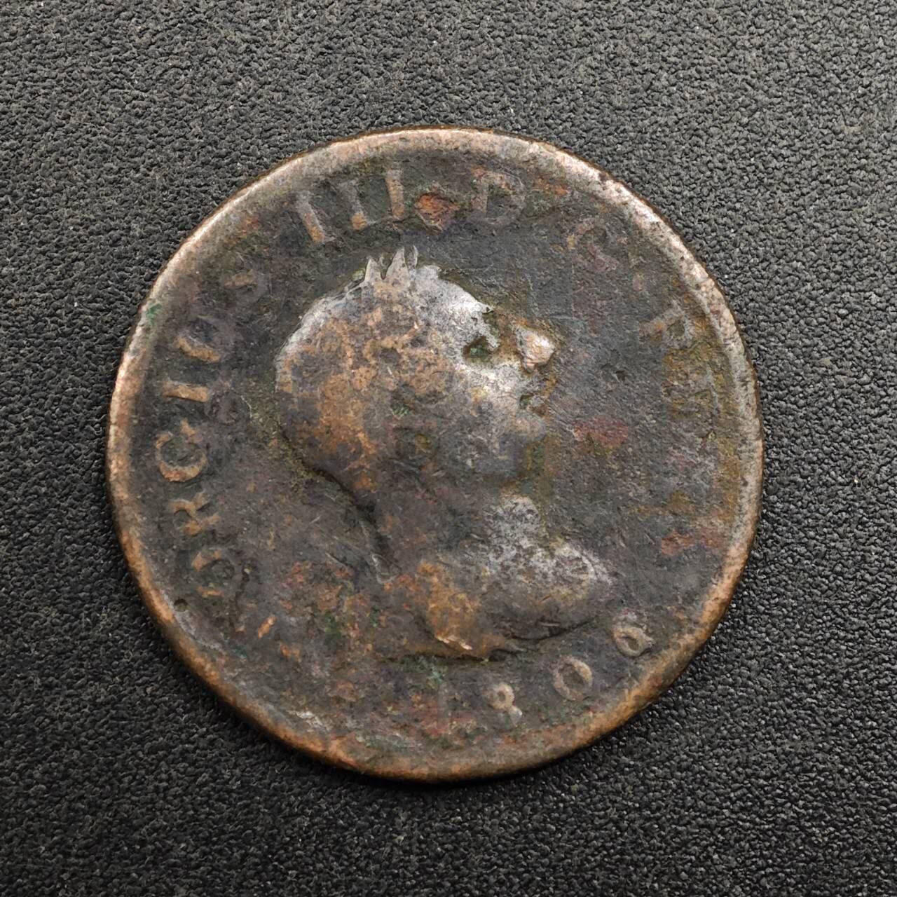 【淘币小摊】实时拍第八百七十四拍   银币散币场    每周一统一发货 英国1806年乔治三世法新铜币