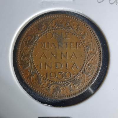 沼泽如烟--第1006场 - 英属印度1939年四分之一安娜