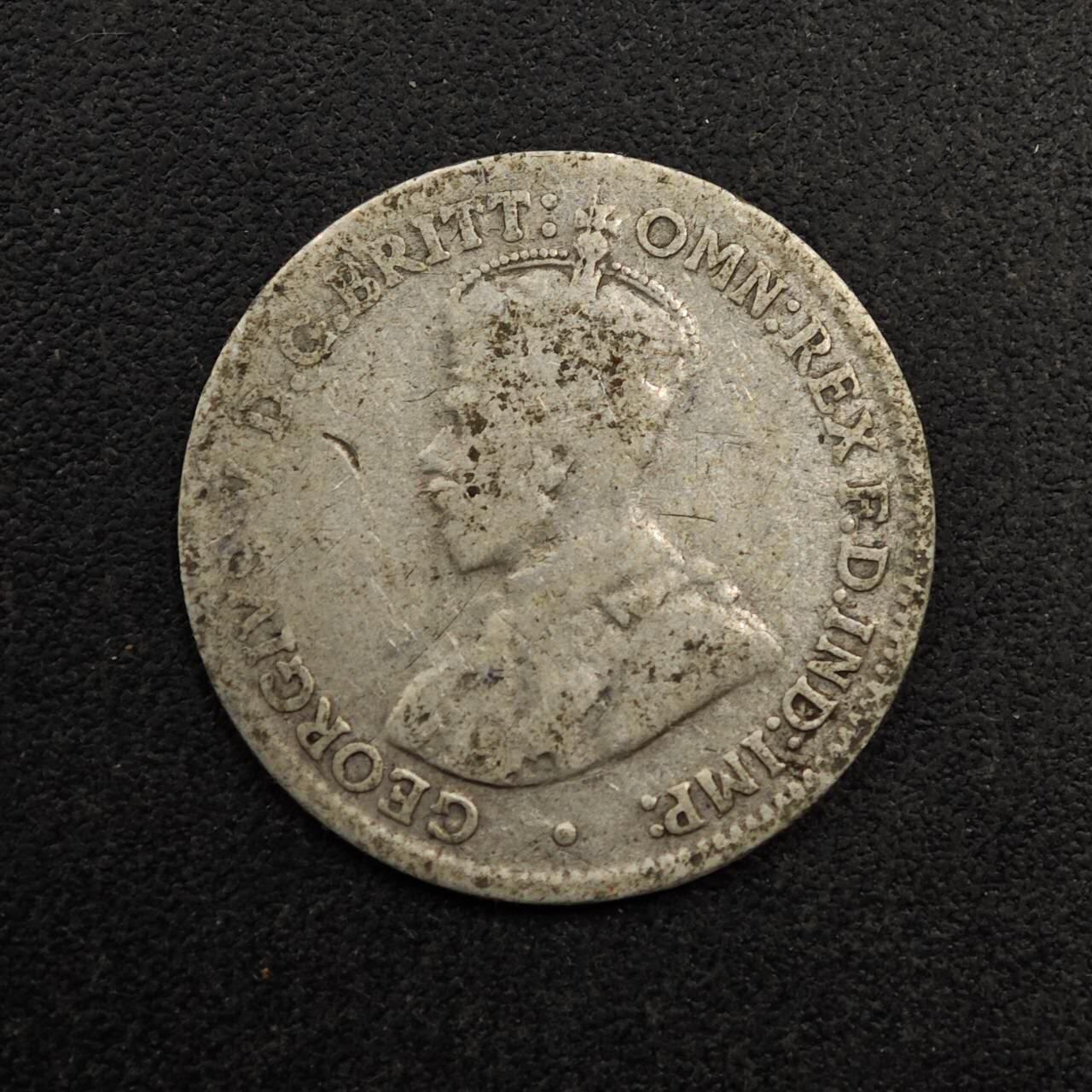 【淘币小摊】实时拍第八百七十四拍   银币散币场    每周一统一发货 澳大利亚1926年乔治五世3便士银币